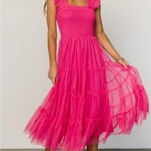 Bright pink dress size XS.